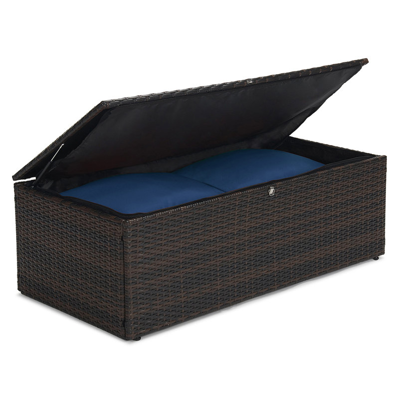 Ensemble de conversation pour patio avec coussins 7 personnes Barrada, Bleu