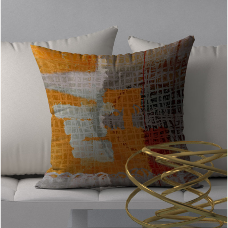 Housse de coussin carrée/insert, 18 po x 18 po