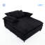 Méridienne surdimensionnée double l 109 po, canapé-lit moelleux-659572655