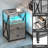 LED Nightstand, Night Stand with Charging Station, End Table-1104405246