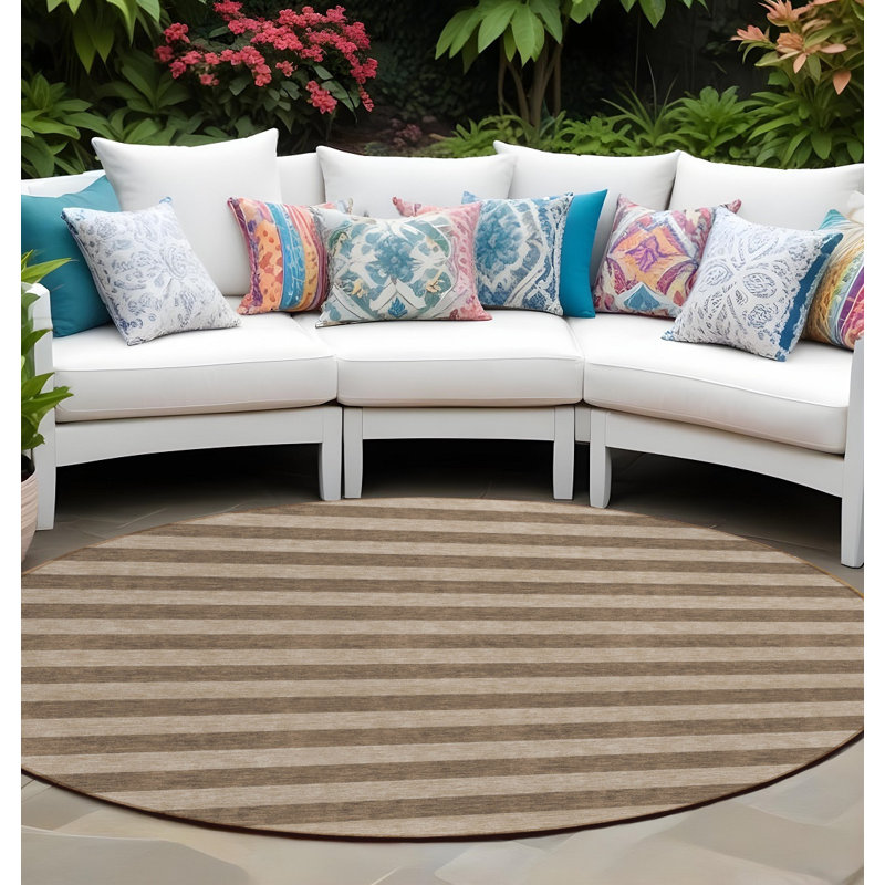 Tapis d'intérieur rond 8 po