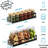 6-Tier Height Adjustable Wall-Mounted Spice Rack Organizer, Steel Kitchen Pantry Storage Holds 64 Jars & Larger Bottles-1331426885