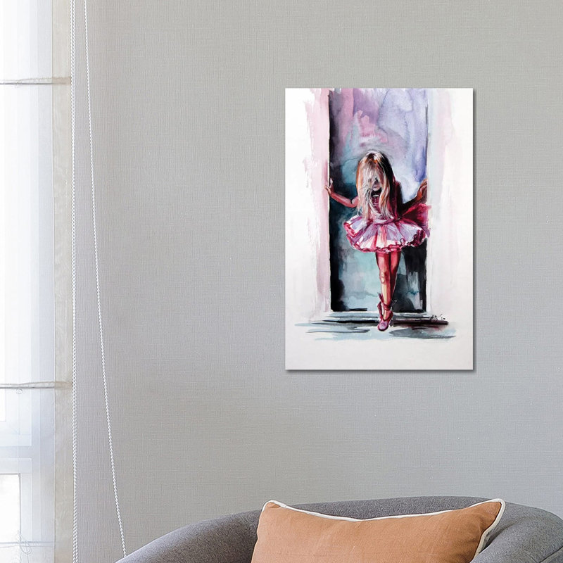 Little Ballerina by Anna Brigitta Kovacs - Painting on Canvas, 66.04cm H x 45.72cm W x 3.81cm D, Wrapped Canvas