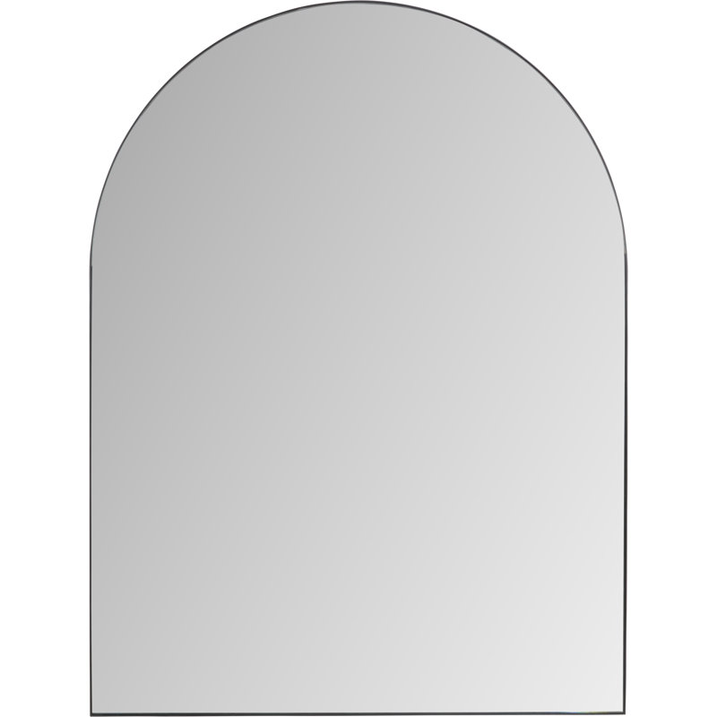 Metal Arch Mirror, Matte Black