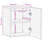  Armoire murale pour salle de bain multicolore-2009806950