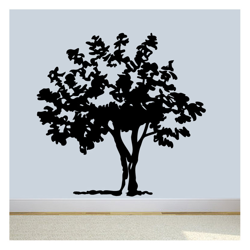 Décalcomanie murale arbre contes, Noir