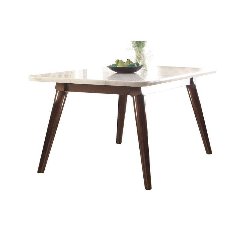 Faux Marble Top Dining Table
