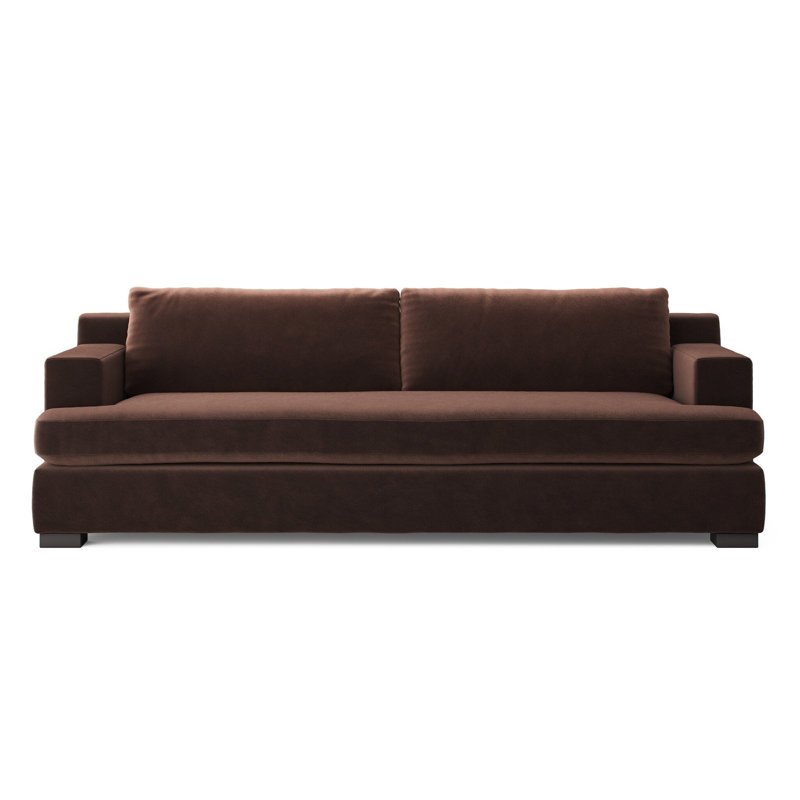 Canapé Crispin, H 33 po x l 96 po x P 42,50 po, Surrey Cocoa