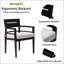 Chaises de salle à manger d'extérieur en aluminium K / D 4PCS (pas de table)