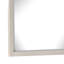 Miroir de commode Kexa, verre biseauté, cadre en bois massif gris clair, 34 x 44
