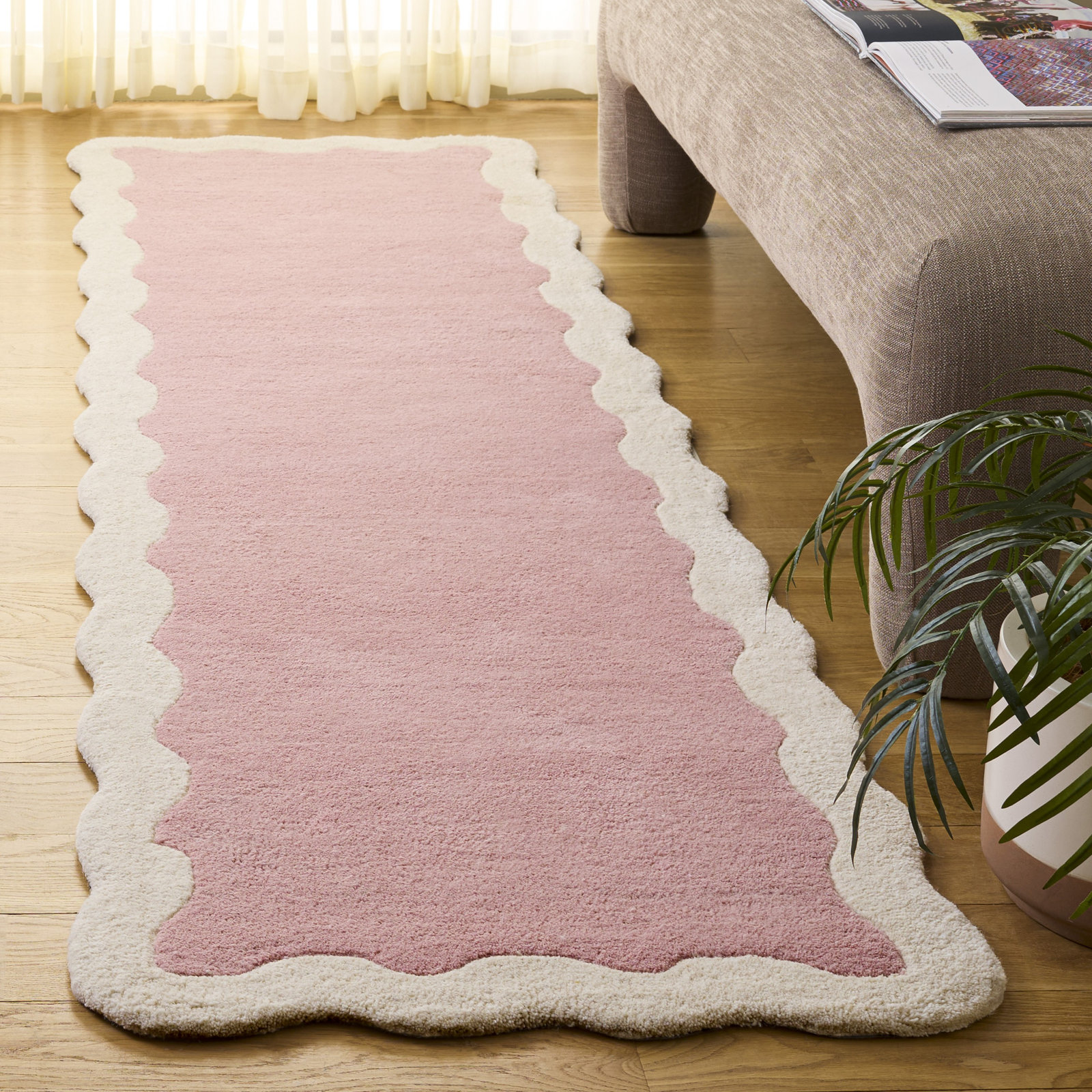 Hand-Tufted Wool Rug, Runner 2'3" x 8'