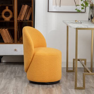 Annielise Upholstered Swivel Barrel Chair