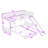 Evelene Twin Over Twin L-Shaped Bunk Beds with Slide-1406074790