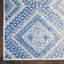 Tapis géométrique bleu / blanc-1449104967