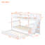 Lit superposé avec lit gigogne blanc Twintwin - Style moderne et structure fiable-2138462878