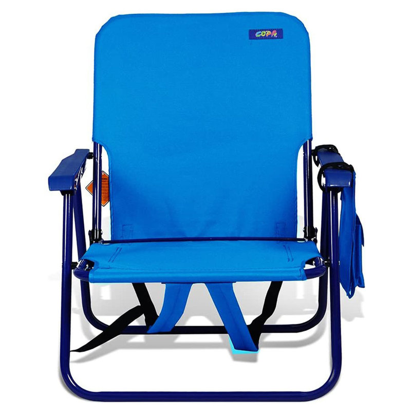 Folding Beach Chair, Light Blue