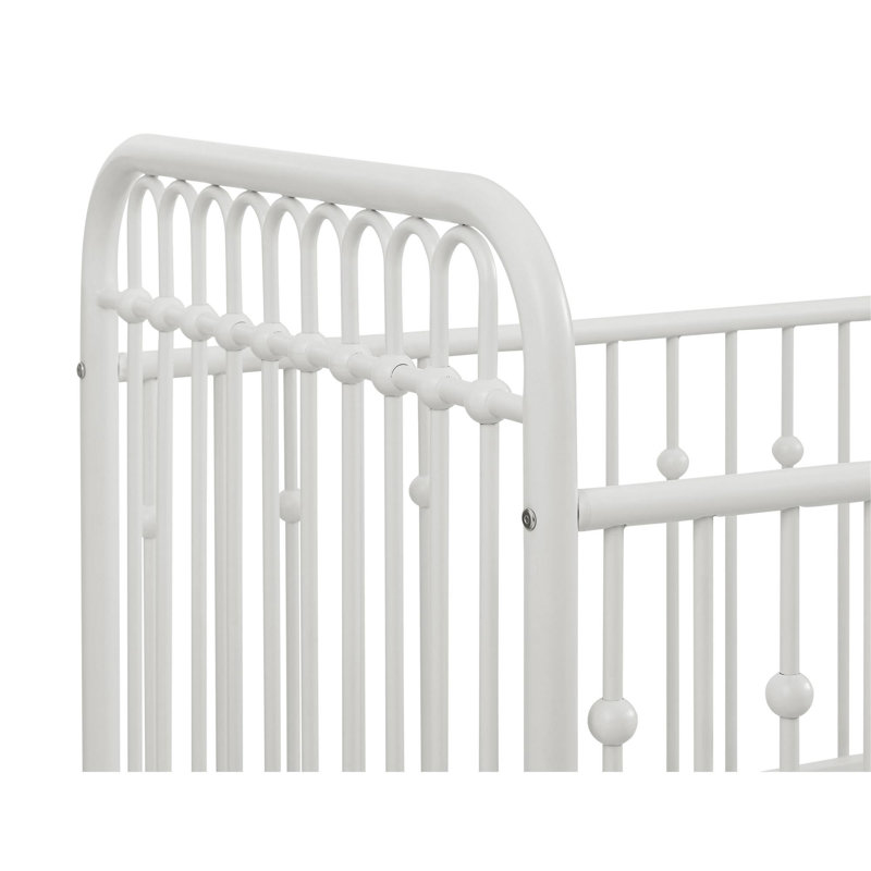Lit de bébé standard en métal Klos, Blanc
