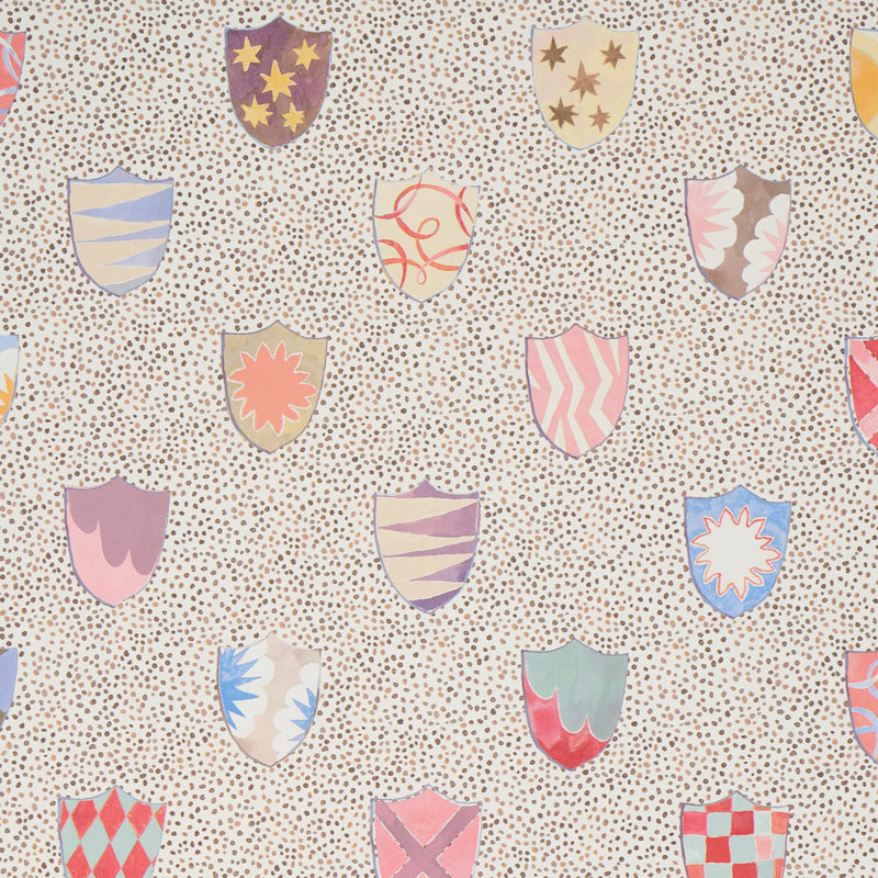 Schumacher x Happy Menocal Heraldic Wallpaper, Sprezzatura