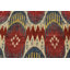 Tapis moderne noué à la main en laine rouge beige 10 pi 3 po x 13 pi Ikat