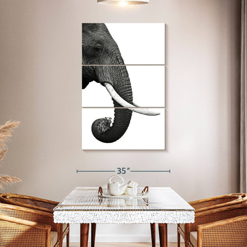 Brampt Elephant Tusk, 23" H x 14" W