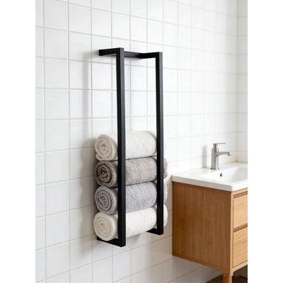 Roll Towels With Towel Rack