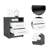 Stylish And Multifunctional Design 2-Drawer 1-Shelf Rectangle Nightstand-869687507