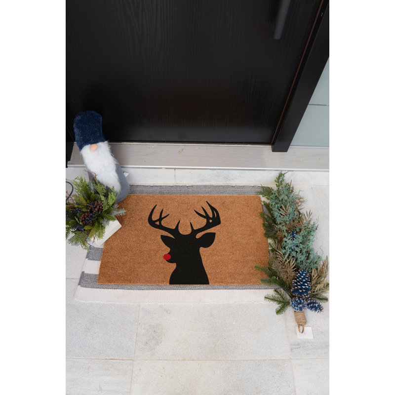 Non-Slip Christmas Outdoor Doormat, 22" W x 36" L