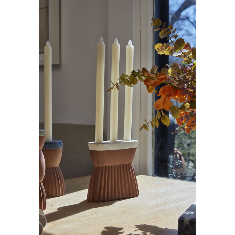 6.5'' H Ceramic Tabletop Candlestick
