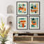 Colorful Mid-Century Geometric - Ensemble de 4 reproductions de cadres photo simples-97782157-97782158
