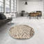 Tapis contemporain beige / brun-501369507