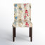 Chaise de salle à manger en coton Vidal en rose / bleu / vert-102834169-102834280