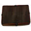 Panier rectangulaire antique en saule teint