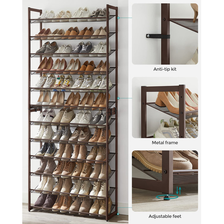 GoDecor Tall Shoe Rack Organizer, Garage Shoe Shelf Large Capacity