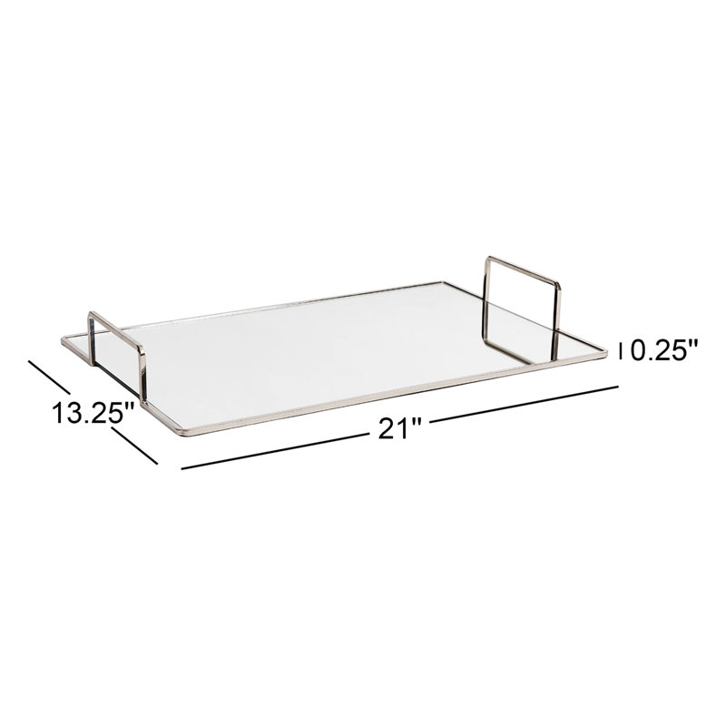 Covina Decorative Tray, 2" H  x 21" W x 13" D