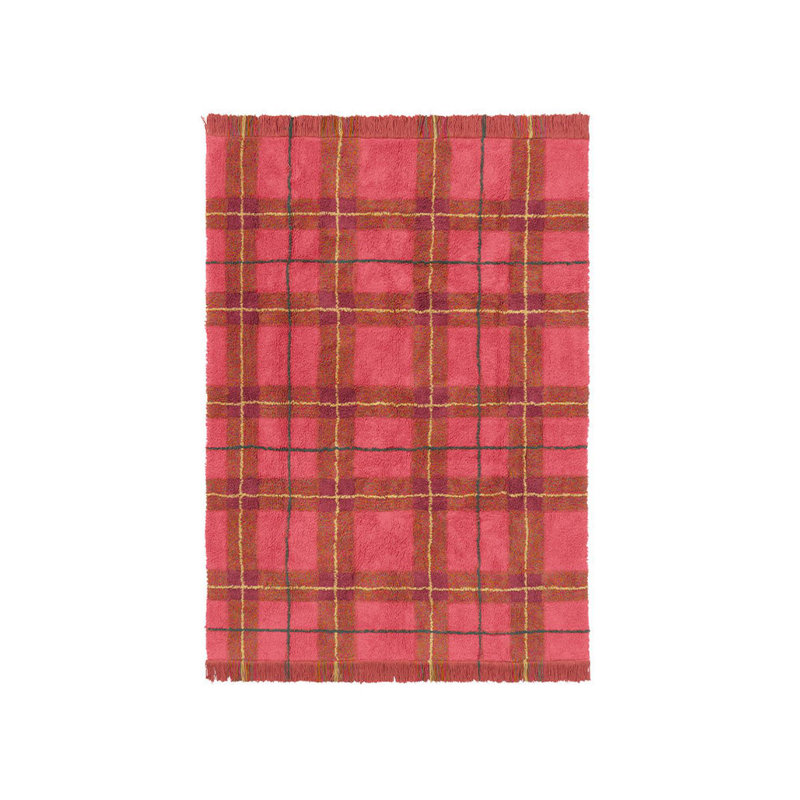 Washable Rug Tartan, Rectangle 4'7" x 6'3"