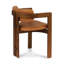 Chaise avec accoudoirs en bois massif Averna-432789549