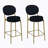 Adjustable Swivel Bar Stool With Back And Footrest, PU Leather Upholstered, 23.5-32.5 Inch Height, Modern And Comfortable For Home And Commercial Use-808311359