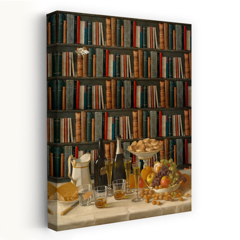 «Meet Me In The Library Classic Contemporary Architecture», art mural, H 18 po x l 12 po