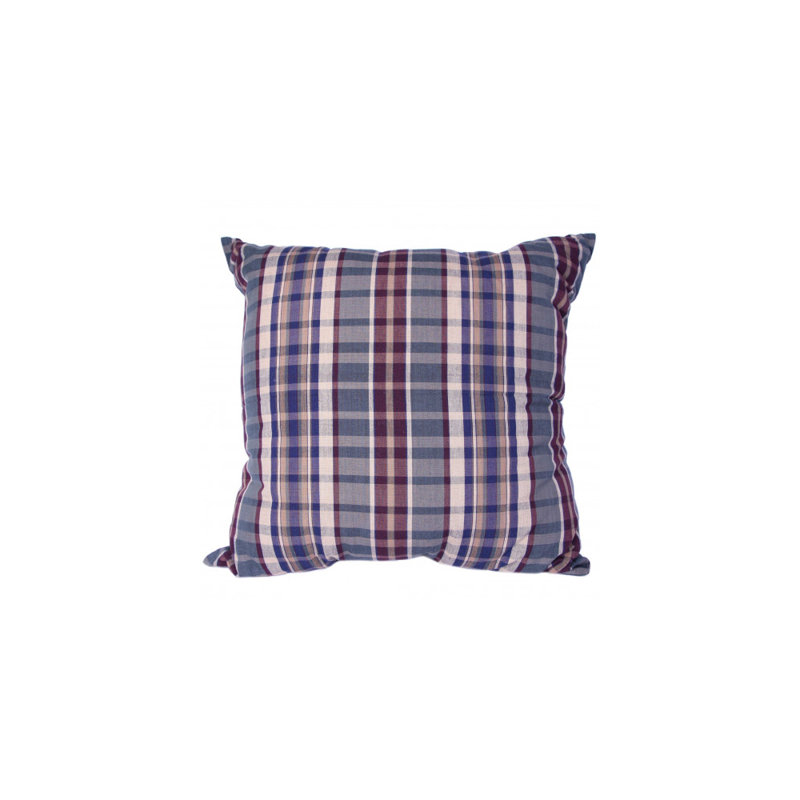 Army Plaid Cotton Throw Pillow
