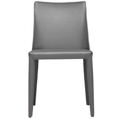 Chaise rembourrée en cuir Greysi