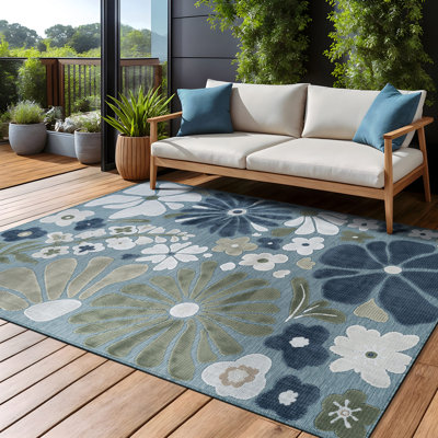 Tapis floral d'intérieur pour l'extérieur