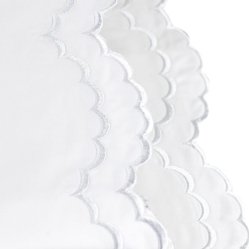 Bartlow - Set of 2, White, Standard Pillowcase