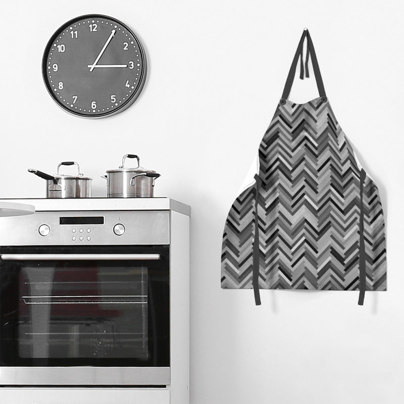 Katelyn Elizabeth Bib Apron, Black/White