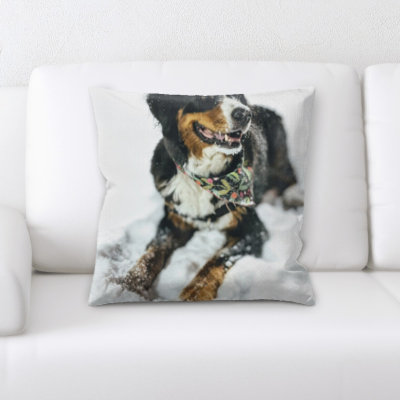 Winter Feeling Throw Pillow