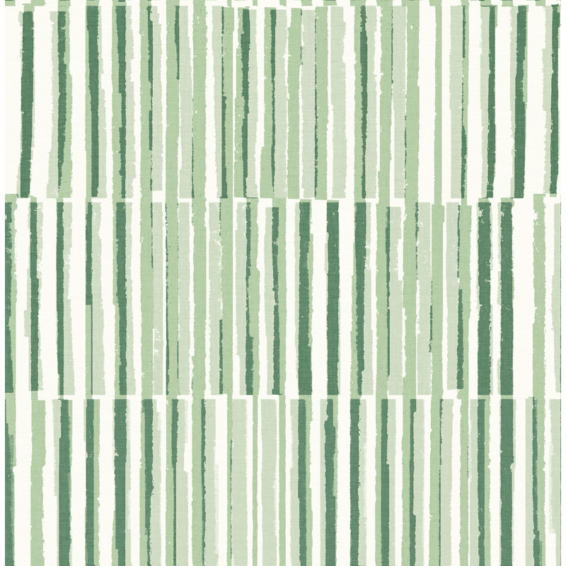Zahara Textured Stripe Luxury Wallpaper, Green