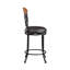 Chaise pivotante rembourrée à hauteur de comptoir