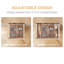Solid Wood Rectangle Utensil Storage Set