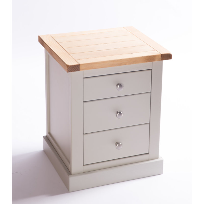Orson 45cm W Plywood / Laminate Board Bedside Table