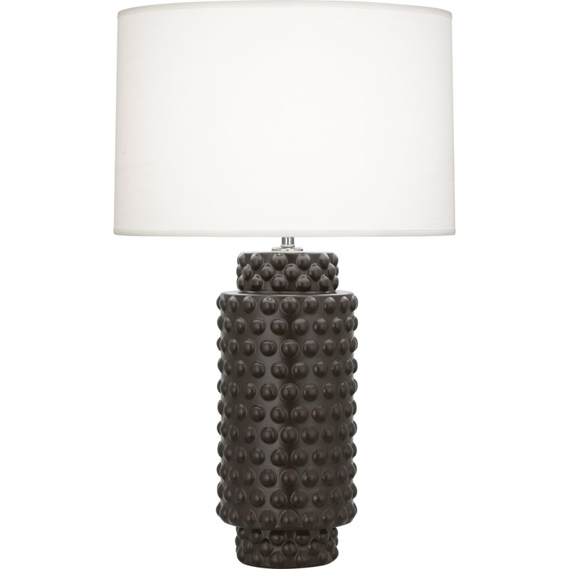 Dolly Ceramic Table Lamp, Pumpkin, 27.5" H x 17" W x 17" D