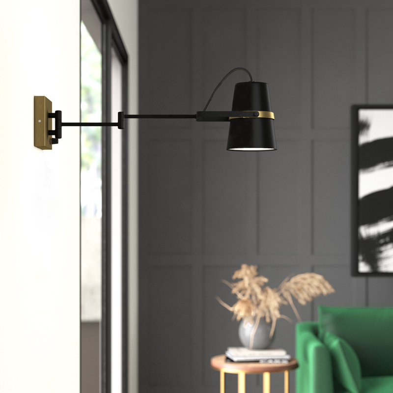Lampe murale avec bras pivotant 1 lumière Laklyn